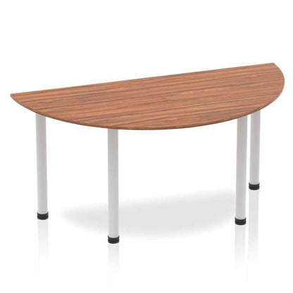 Impulse Semi-Circle Table With Post Leg