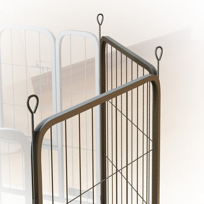 PawHut 2 Piece Dog Pen Expansion Pack for 60cm High Animal Pen with 3 Connecting Stakes 