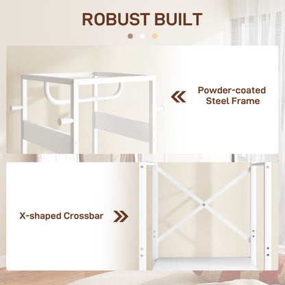 HOMCOM Multi-Storage Clothes Rack - White