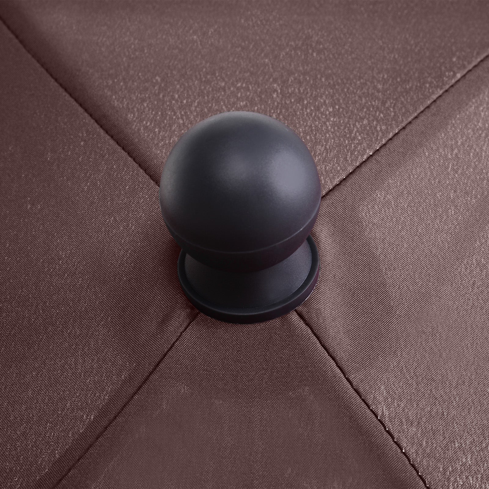 Outsunny Garden Parasol Umbrella, Outdoor Market Table Umbrella with Ruffles & Aluminium Pole, Rectangular Tilting Parasol Sun Shade Canopy, 2 x 1.3m, Brown 