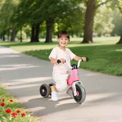 AIYAPLAY Toddler Balance Bike with No Pedal, 3 Silence Wheels for 12-36 Months Boys and Girls, Indoor Outdoor, Pink 