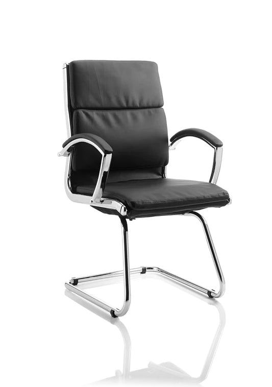 Classic Medium Back Cantilever Visitor Chair with Arms