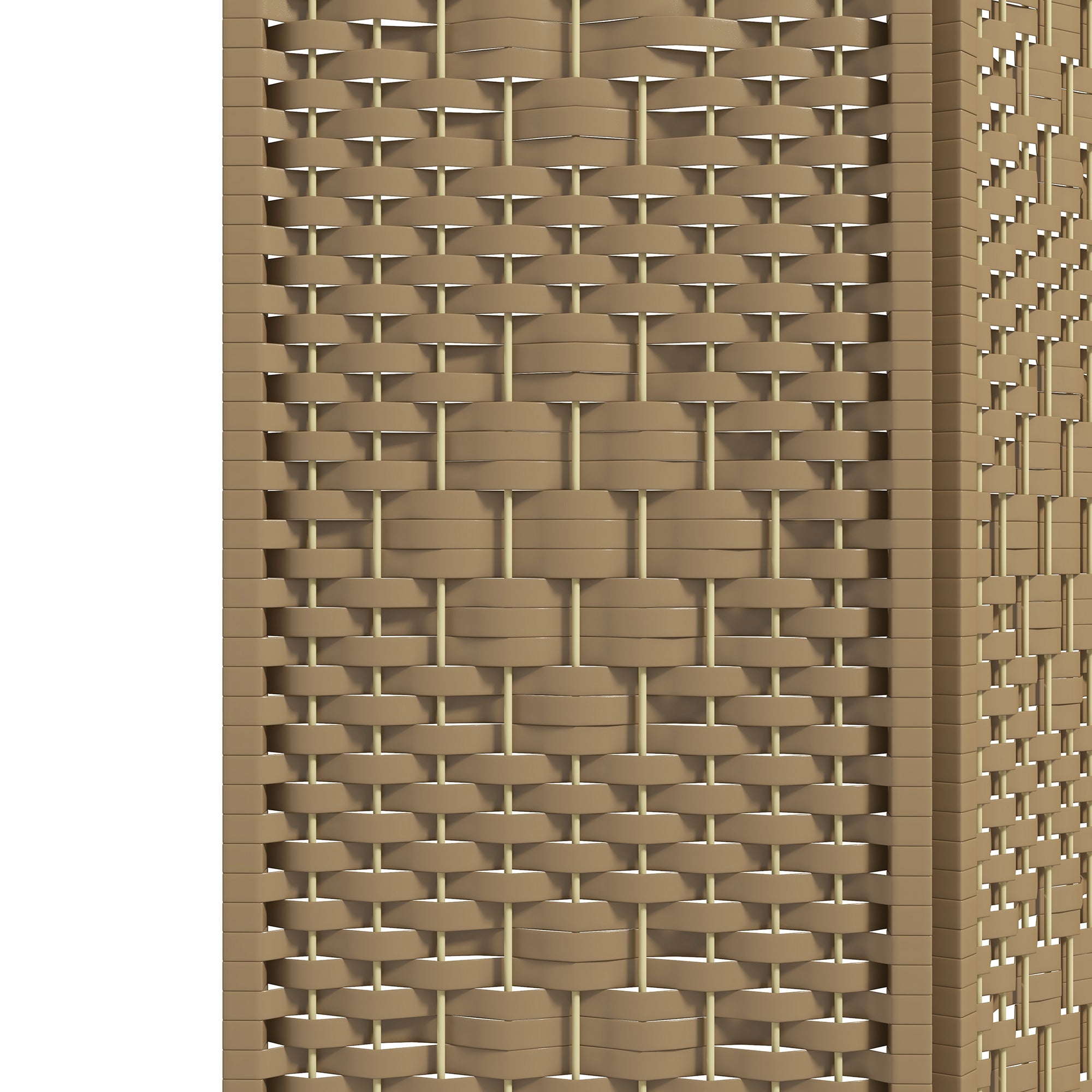 HOMCOM 3 Panel Folding Room Divider, Privacy Screen, Freestanding Paravent Partition Separator Natural Wood 
