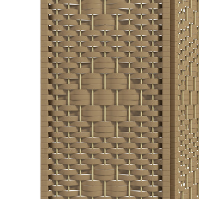 HOMCOM 3 Panel Folding Room Divider, Privacy Screen, Freestanding Paravent Partition Separator Natural Wood 