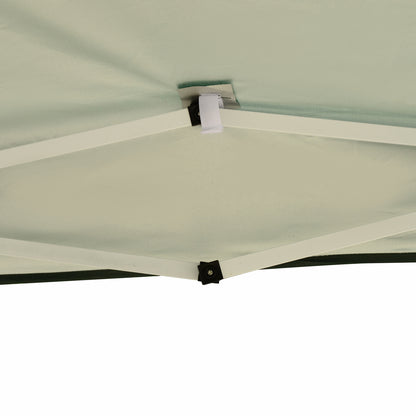 Outsunny 3 x 3M Garden Pop Up Gazebo Height Adjustable Marquee Party Tent Wedding Canopy with Carrying Bag, Green 