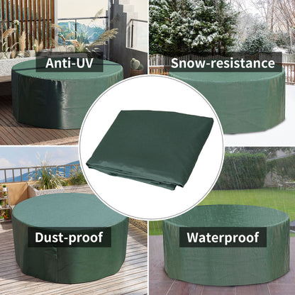 Outsunny Garden  Patio Large Furniture Set Round Cover 600D Oxford Waterproof Ф193 x 80H cm 