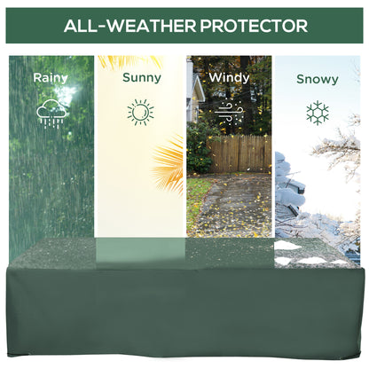 Outsunny 255x142cm Outdoor Garden Rattan Furniture Protective Cover Water UV Resistant 