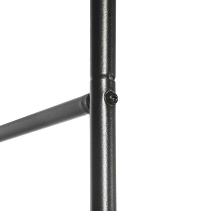 Outsunny Outdoor Garden Arch, Metal Garden Arbor for Climbing Plants, Roses, Vines, Wedding Arch for Outdoor, 140L x 40W x 240H cm, Black