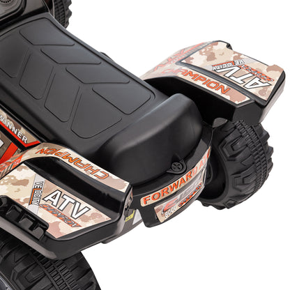 HOMCOM Kids Ride-on Four Wheeler ATV Car with Real Working Headlights for 18-36M 