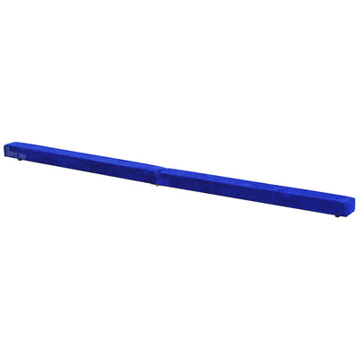 HOMCOM 2.1M 7FT Gymnastics Folding Balance Beam Home Gym Training Exercise Sports - Blue 