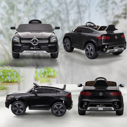 AIYAPLAY Mercedes-Benz GLC Licensed Kids Ride on Car with Remote Control, Soft Start, MP3, LED Headlights, Black
