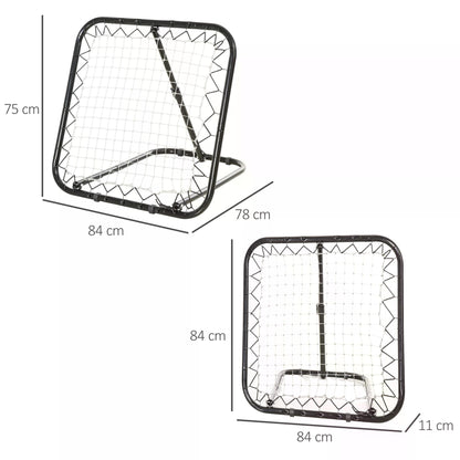 HOMCOM Angle Adjustable Rebounder Net Goal Training Set Football, Baseball 
