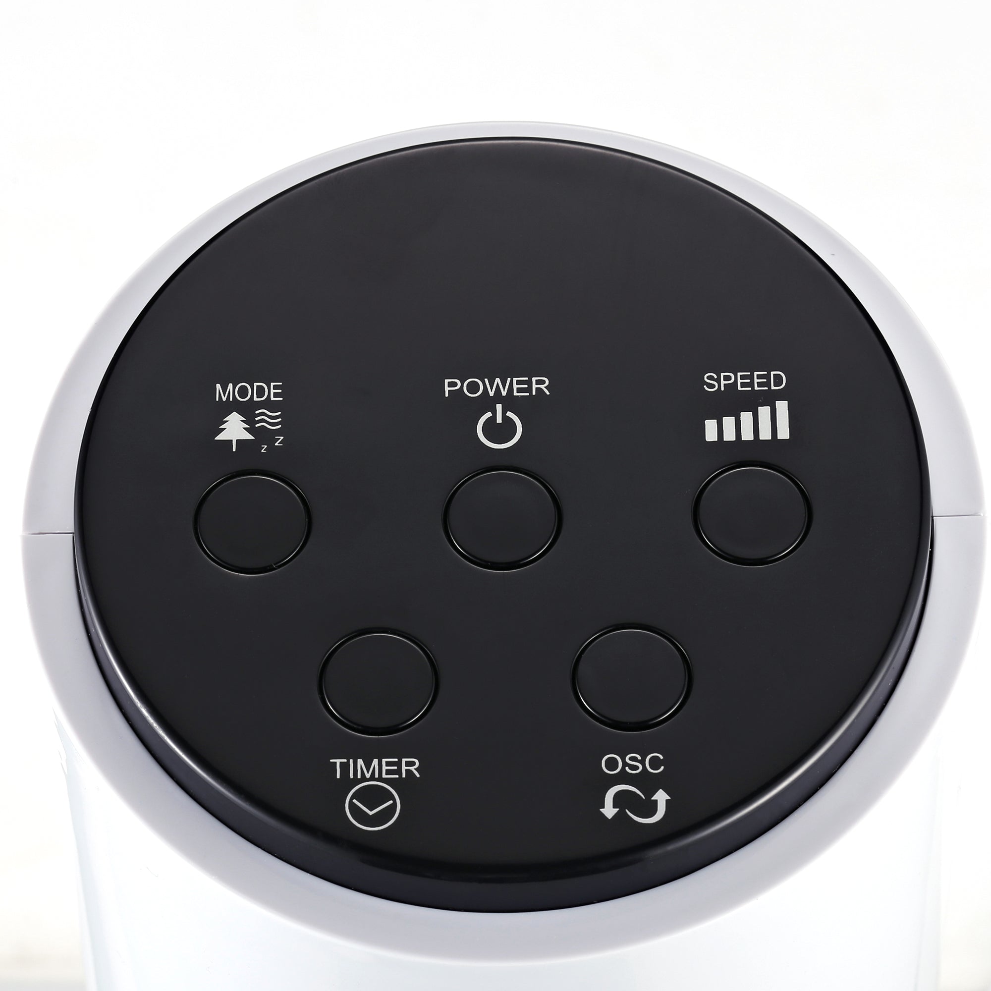 HOMCOM 38'' Freestanding Tower Fan, 3 Speed 3 Mode, 12h Timer, 70 Degree Oscillation, LED Panel, 5M Remote Controller, White 
