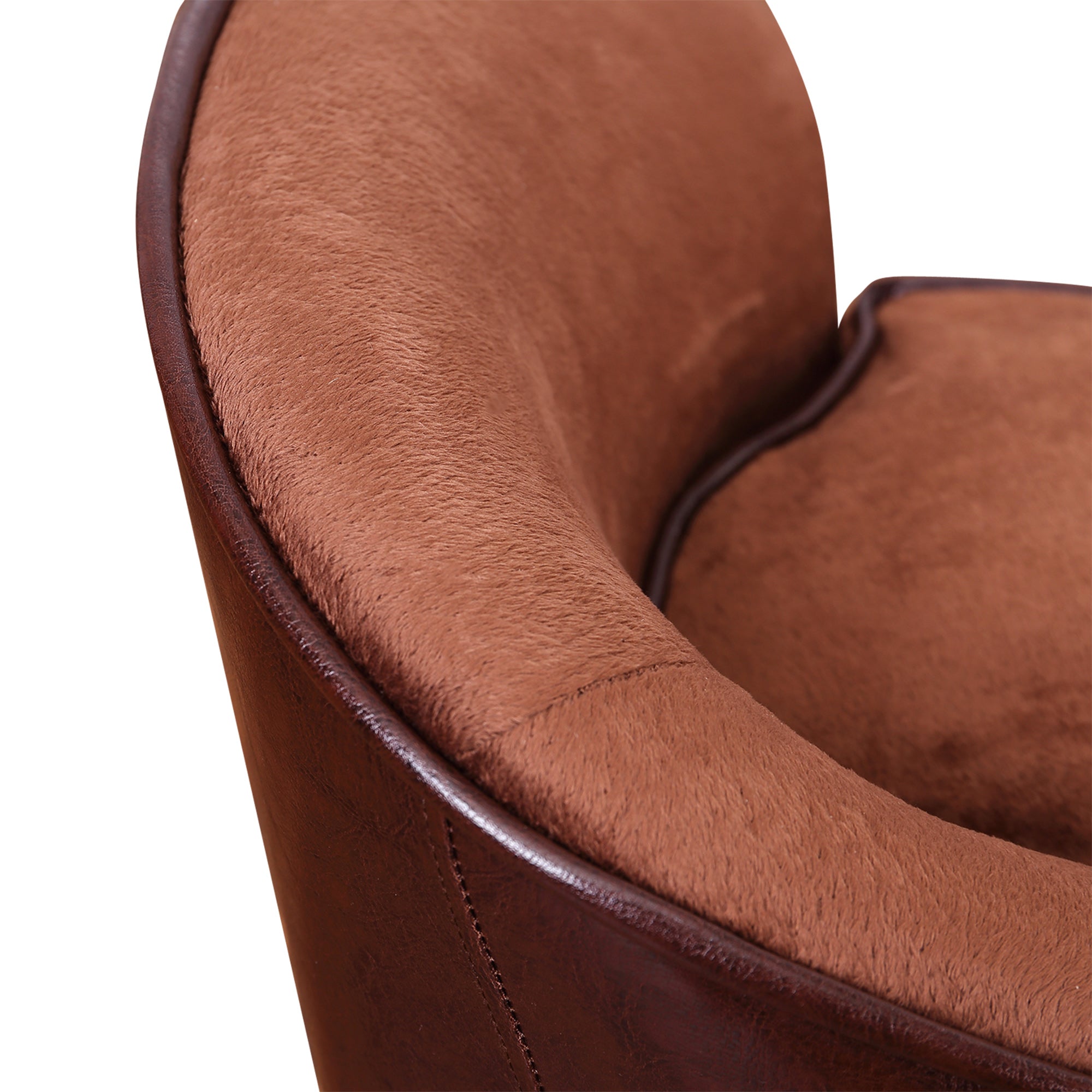 PawHut Dog Sofa Chair with Legs, Pet Couch with Soft Cushion for Extra Small Dogs Cats, Brown, 68.5 x 40.5 x 40.5 cm 