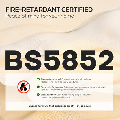 HOMCOM Faux Leather Office Chair, with Inflatable Lumbar - Grey