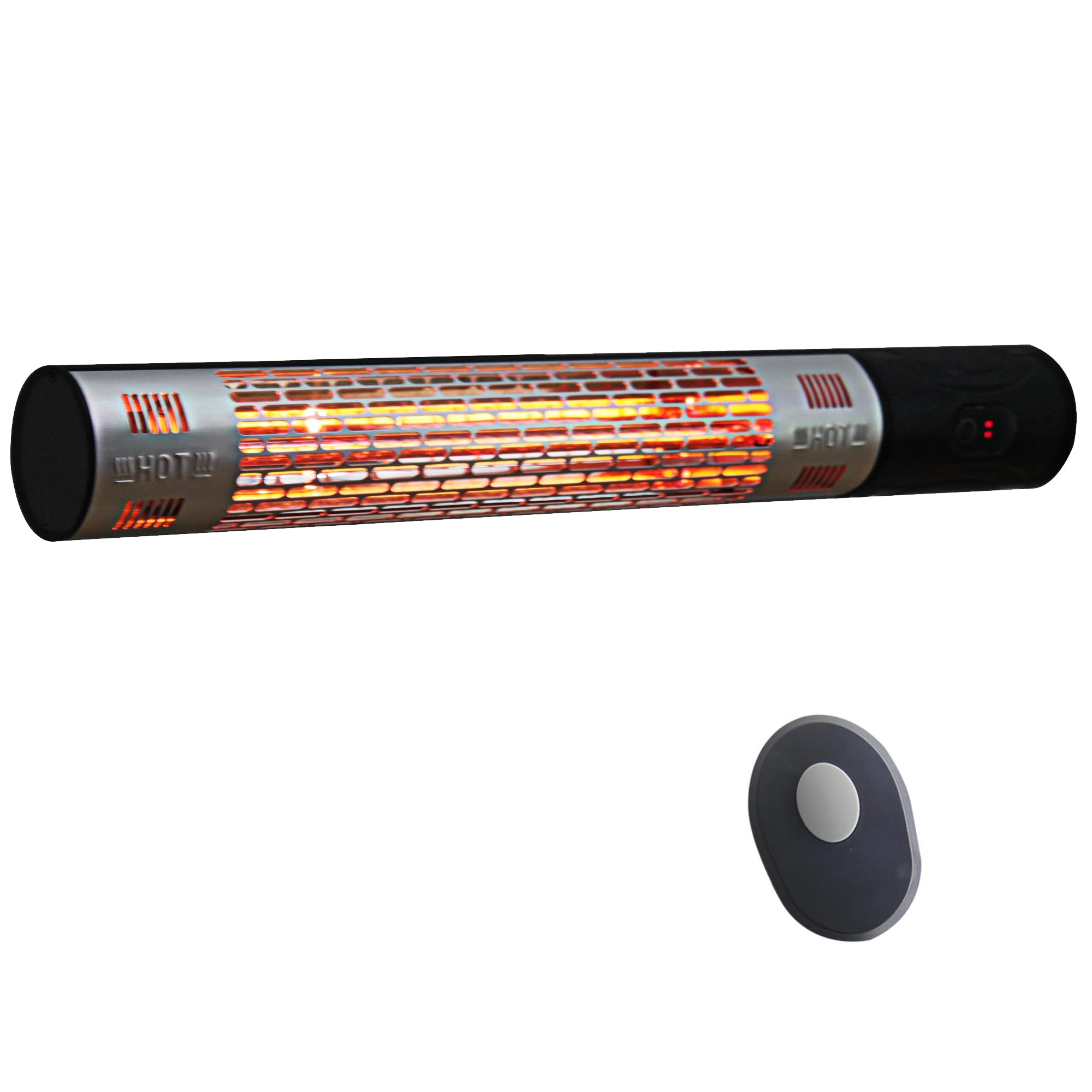 Outsunny Outdoor Patio Garden Warmer 1500W Wall Mounted Electric Infrared Halogen Heater with Remote Control Black 