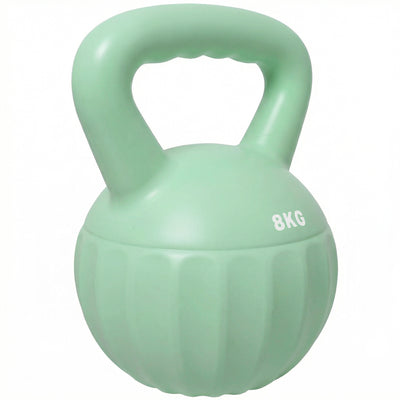 SPORTNOW Kettlebell for Strength Training Kettle Bell with Non-Slip Handle 8 kg Green 