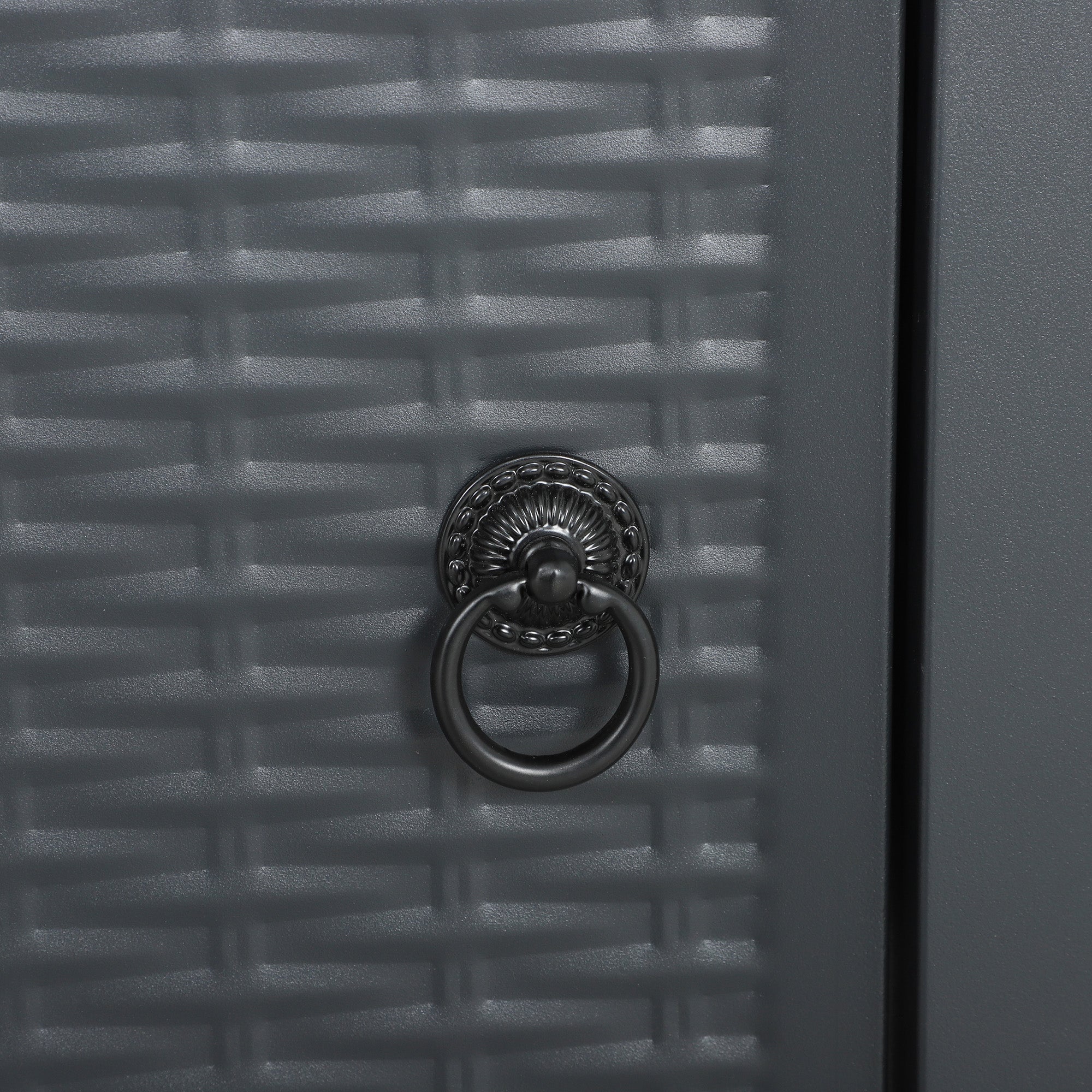 Outsunny 71 x 71cm 40000 BTU Gas Firepit Table - Black/Dark Grey 