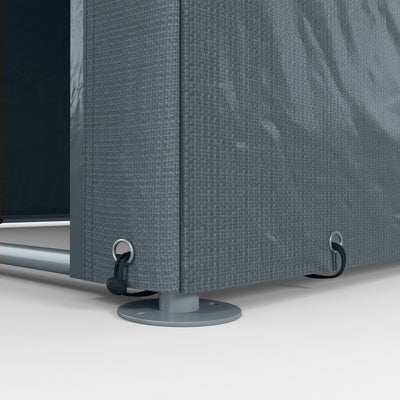 Outsunny 1.6 x 2.2m Garden Storage Shed Tent, with Accessories - Dark Grey 