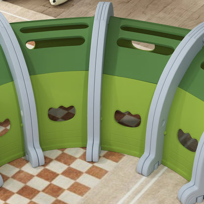 AIYAPLAY Crocodile Design Kids Play Tunnel for Ages 3-6 Crawl and Climb 
