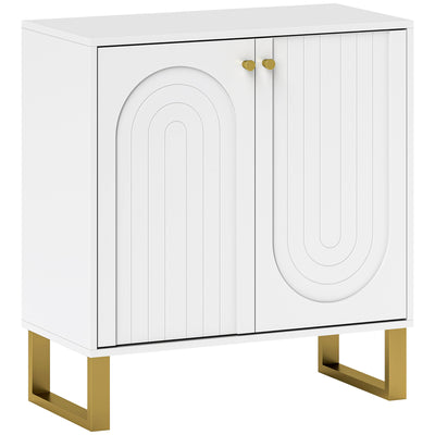 HOMCOM 2-Door Sideboard Storage Cabinet - White 
