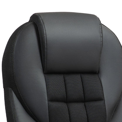 HOMCOM Faux Leather Office Chair - Black 