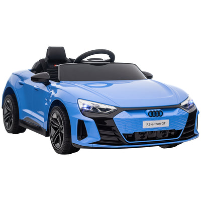 HOMCOM Audi Licensed 12V Kids Electric Ride-On, with Remote Control, Suspension System, Lights, Music, Motor - Blue 
