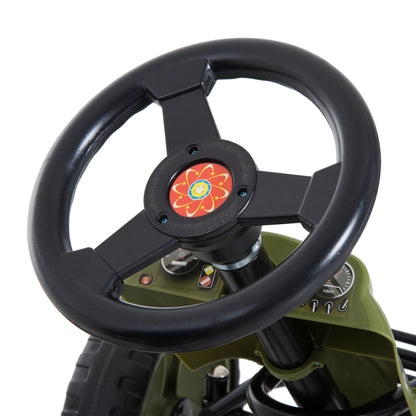HOMCOM Kids Children Pedal Go Kart Ride On Racer Braking System Adjustable Seat Green 