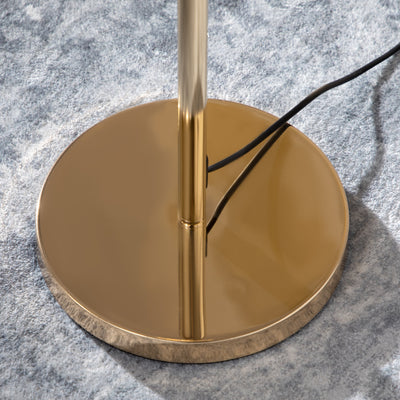 HOMCOM Crystal Floor Lamps for Living Room Bedroom with 5 Light, Modern Upright Standing Lamp, 34x25x156cm, Gold Tone 