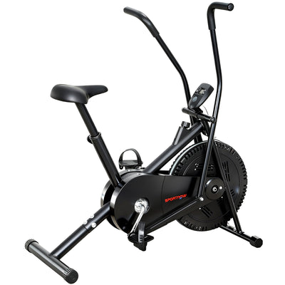 SPORTNOW Exercise Bike with Adjustable Seat, LCD Display for Home Gym 