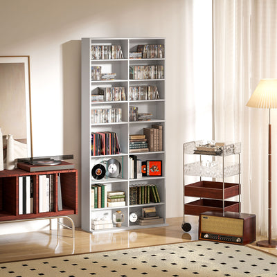 HOMCOM 640 CD Storage Tower - White 