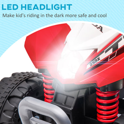 AIYAPLAY Honda Licensed Kids Electric Quad Bike, 6V ATV Ride On for Ages 1.5-3 Years, Red 