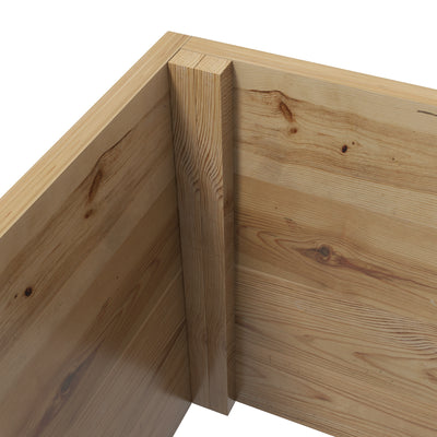 Outsunny Wooden Trellis Planter Box, Raised Garden Bed to Grow Vegetables, Herbs and Flowers, Natural Tone 