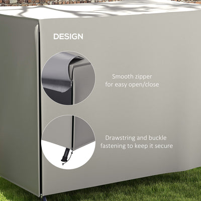 Outsunny 205 x 124cm Three-Seater Swing Chair Protective Cover Grey 