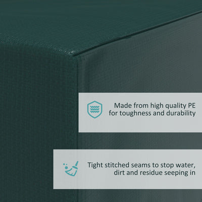 Outsunny Garden Furniture Cover, Waterproof Anti-UV Large Protective Patio Set Covers, 235 x 190 x 90cm, Green 