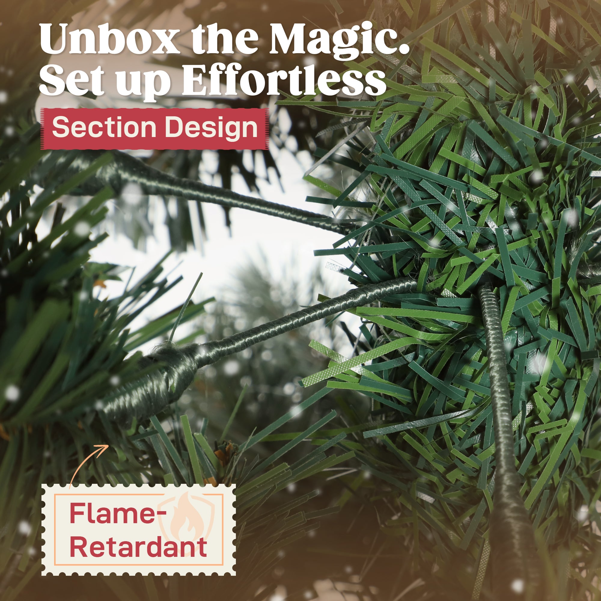 HOMCOM 8.2 ft Snow Frosted Christmas Tree Arch, Christmas Arch Doorway Decor with 2100 Tips and 96 Pinecones, Artificial Xmas Tree with Metal Stand for Indoor, Green