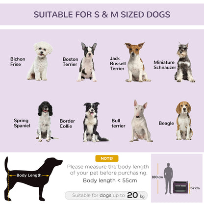 PawHut 80cm Pet Carrier, with Cushion, for Small and Medium Dogs - Purple 