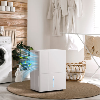 HOMCOM 30L Clothes Dryer Dehumidifier - White 