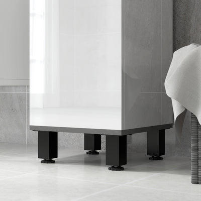 HOMCOM 190cm Slim Bathroom Storage Cabinet - White 