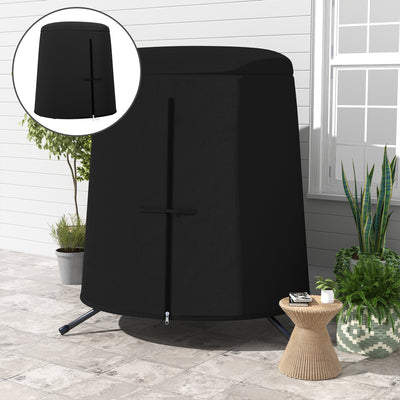 Outsunny 196 x 230 cm Hanging Egg Chair Protective Cover - Black 