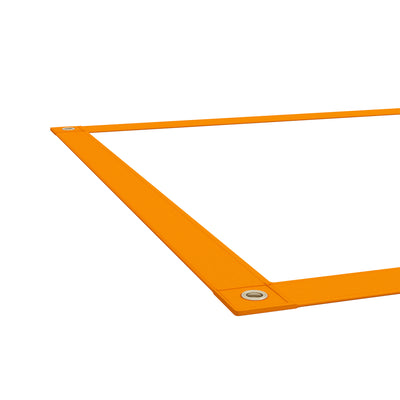 PawHut Dog Agility Training Equipment with Weave Poles, Jump Ring, Pause Box, Adjustable Hurdle, Carry Bag, Orange 