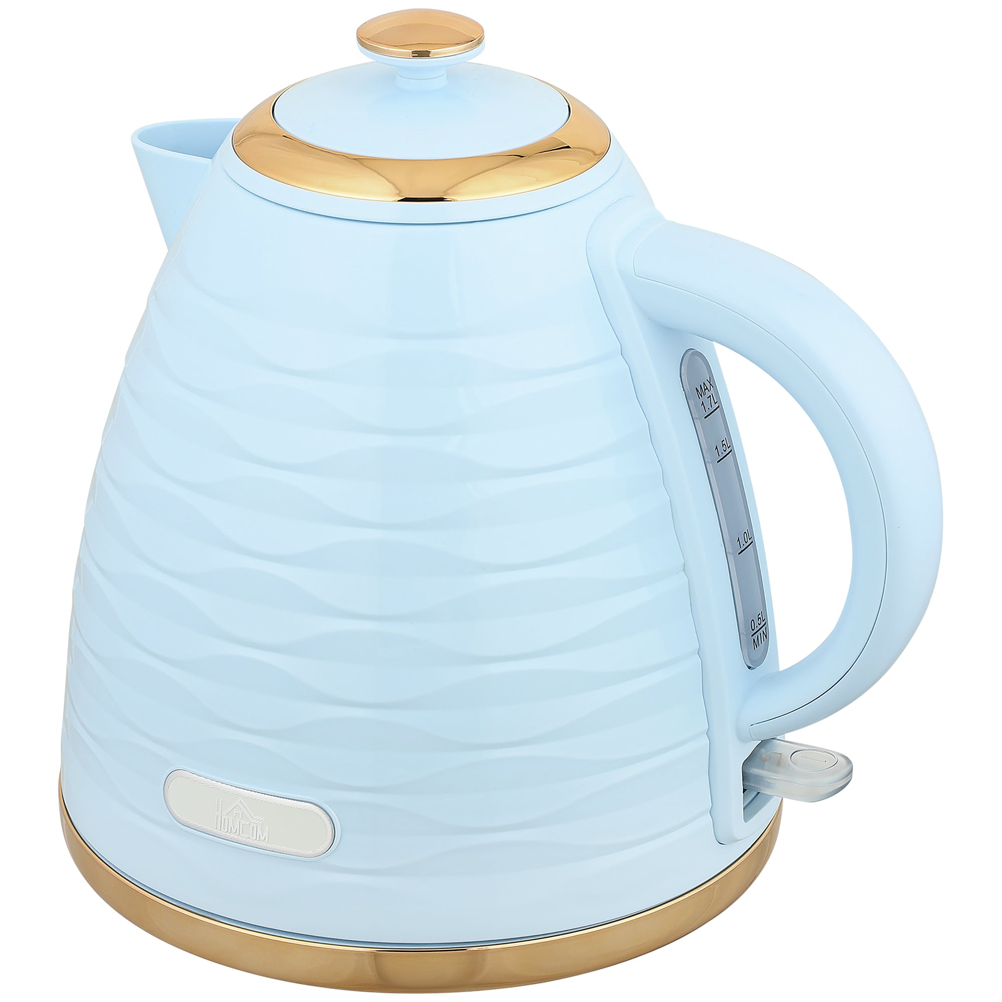 HOMCOM 3kW Rapid Boil Honeycomb Kettle - Light Blue
