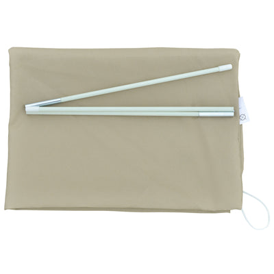 Outsunny Outdoor Cantilever Umbrella Cover with Rod, Zipper, Khaki 