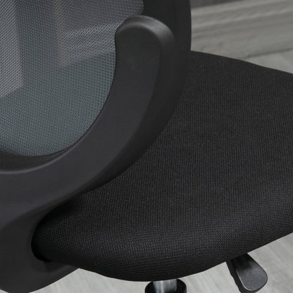 Vinsetto Drafting Chair, Swivel Office Draughtsman Chair, Mesh Standing Desk Chair with Adjustable Foot Ring, Armless, Grey 