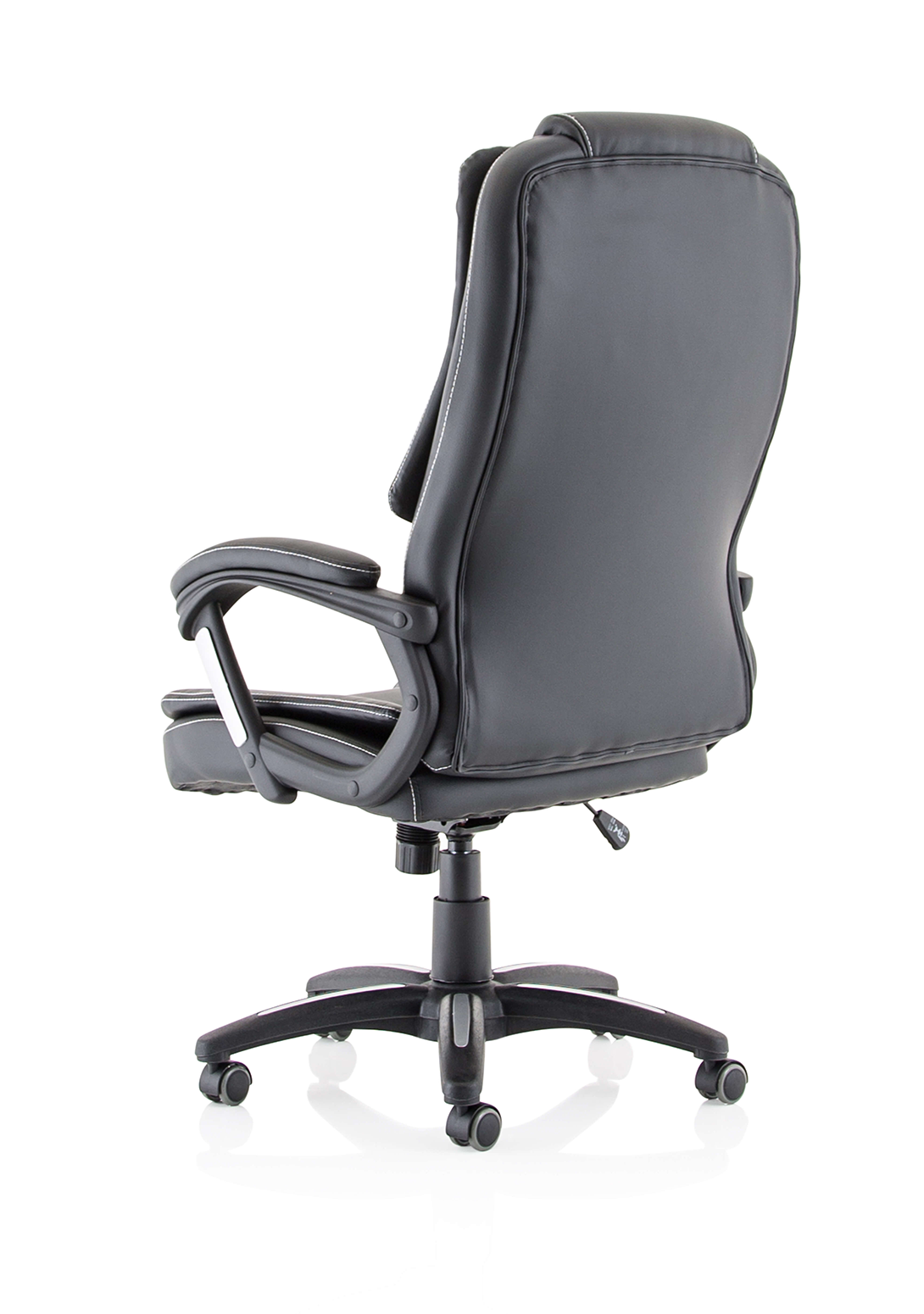 Dakota High Back Black Leather Executive Office Chair with Arms