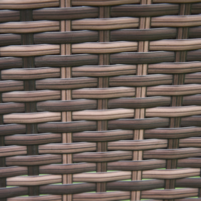 Outsunny Three-Piece Rattan Chair Set, with Cushions - Brown 