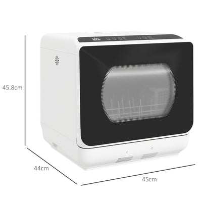 HOMCOM Multi-Program 6L Tabletop Dishwasher 