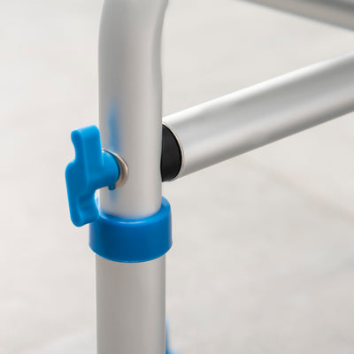 HOMCOM 44-51.5cm Aluminium Frame Shower/Bath Stool - Blue 