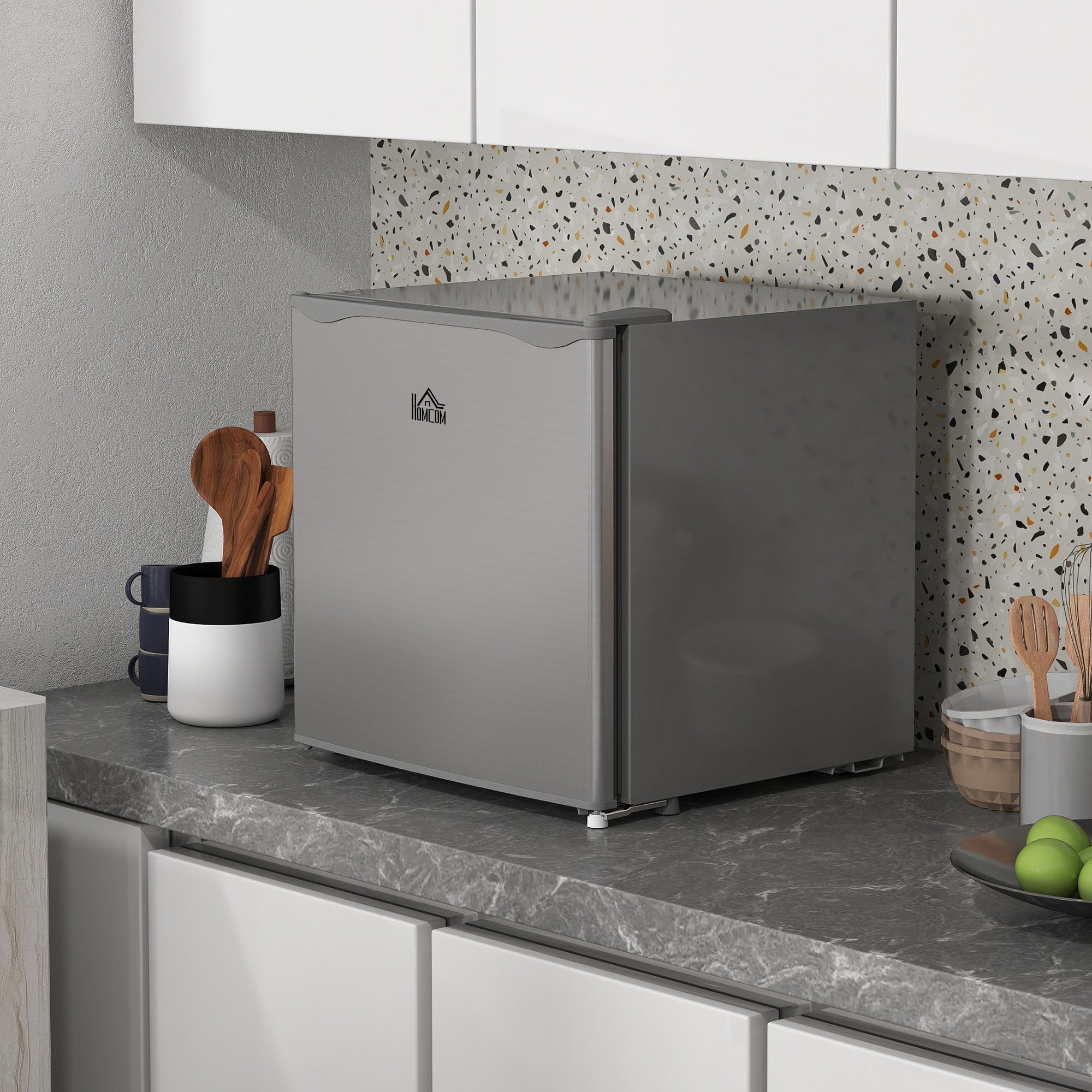 HOMCOM 35L Mini Freezer, -24℃ to -14℃ Temperature - Grey 