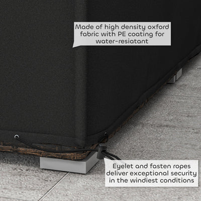 Outsunny 155 x 222cm Waterproof Furniture Cover - Black 